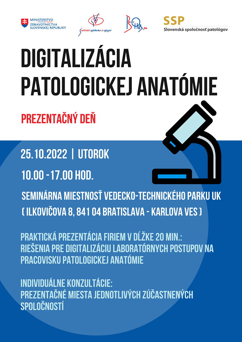 Plagát - Digitalizácia patologickej anatómie Plagát - Digitalizácia patologickej anatómie